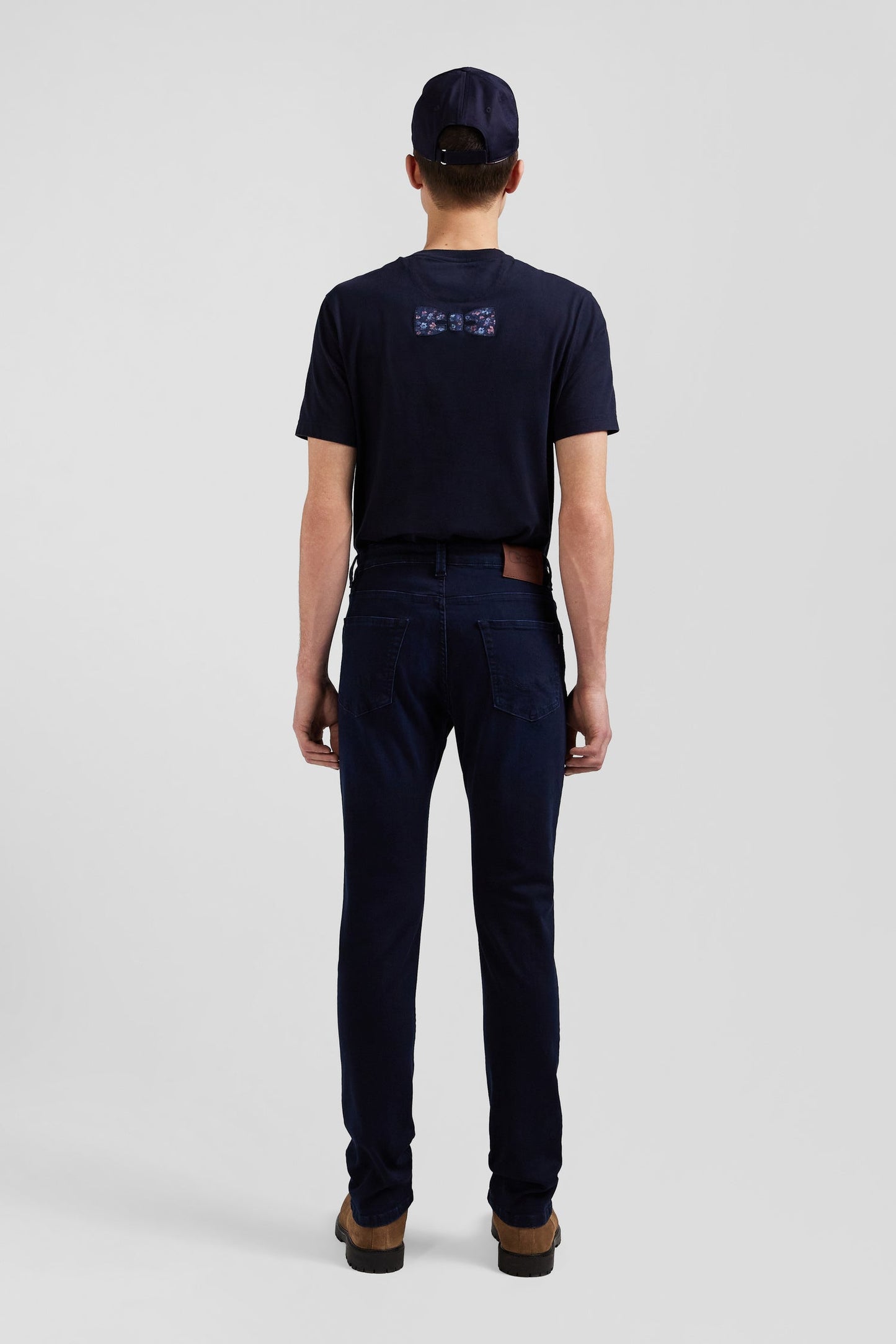 Jean en coton denim stretch bleu marine coupe Slim - Image 6