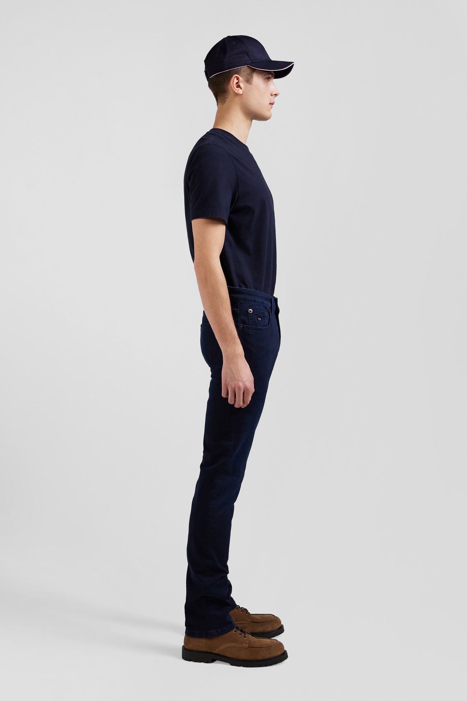 Jean en coton denim stretch bleu marine coupe Slim