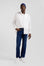 Jean en coton denim stretch brut coupe Regular délavage stone wash