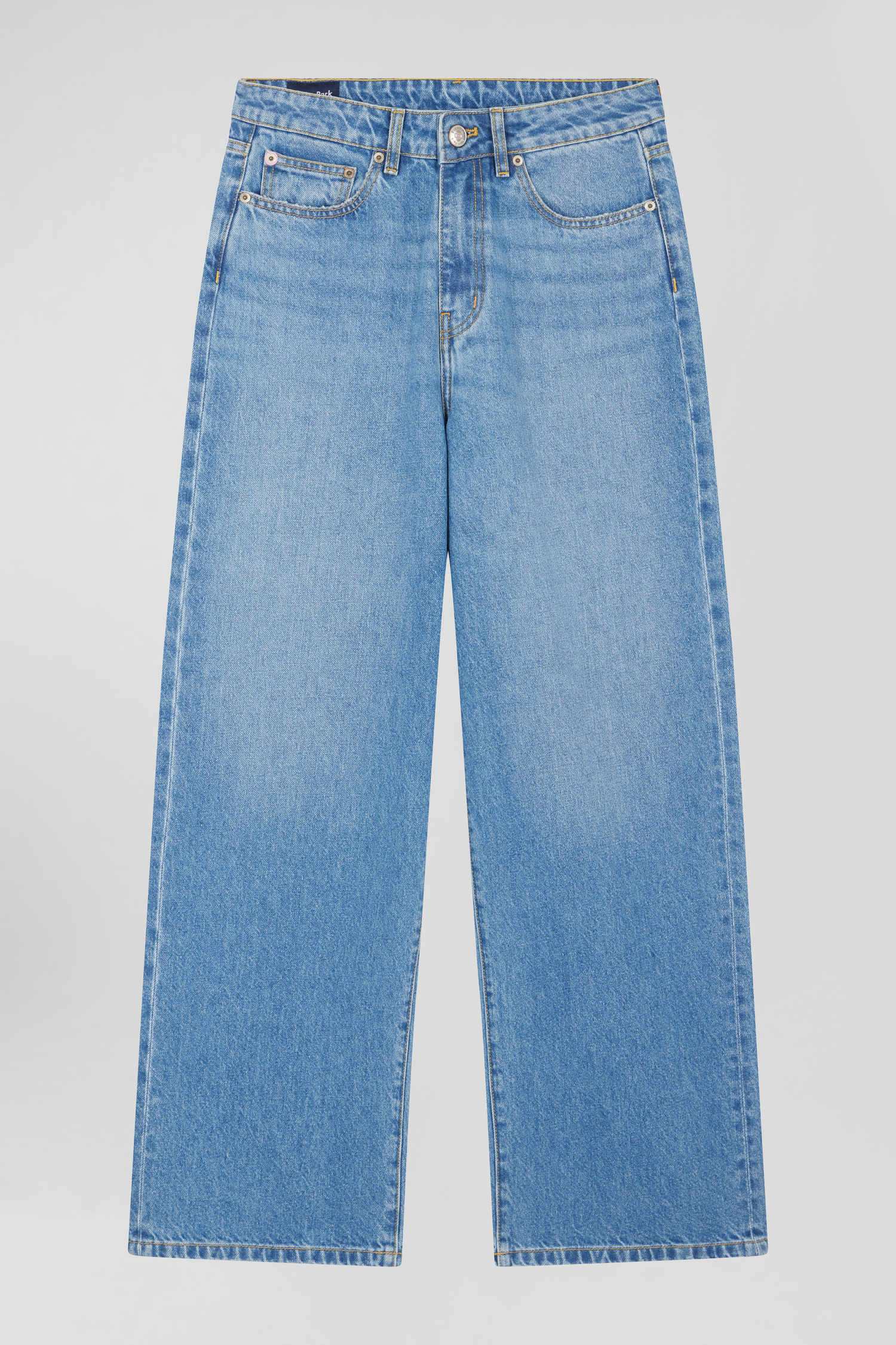 Relaxed blue cotton jeans