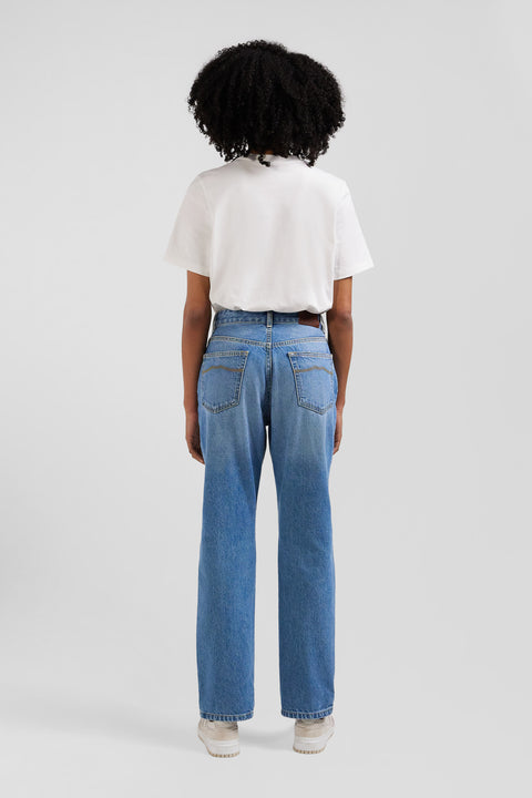 Jean 5 poches en coton bleu coupe Regular - Image 3