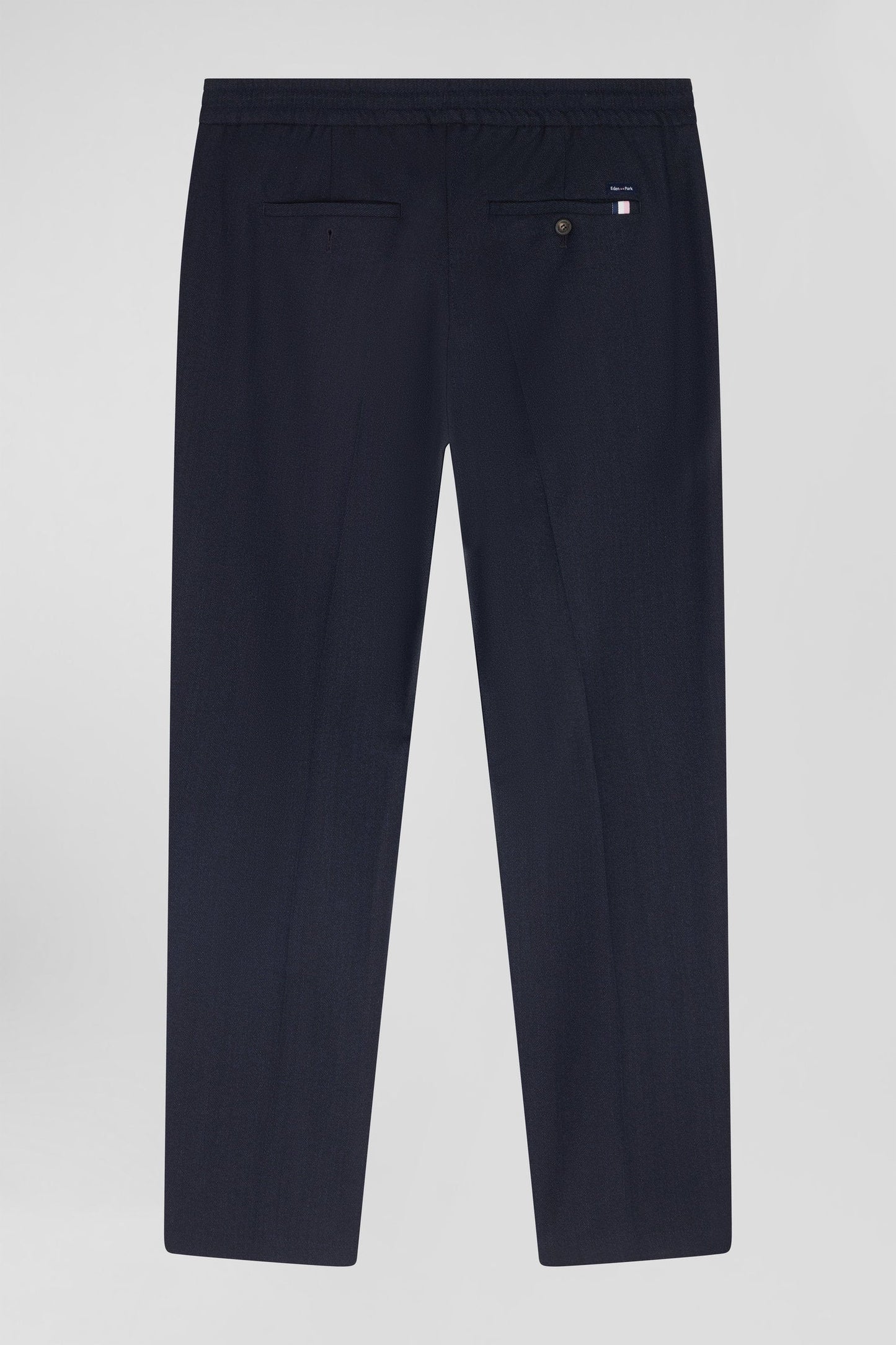 Pantalon bleu marine à taille élastiquée coupe Modern - Image 4