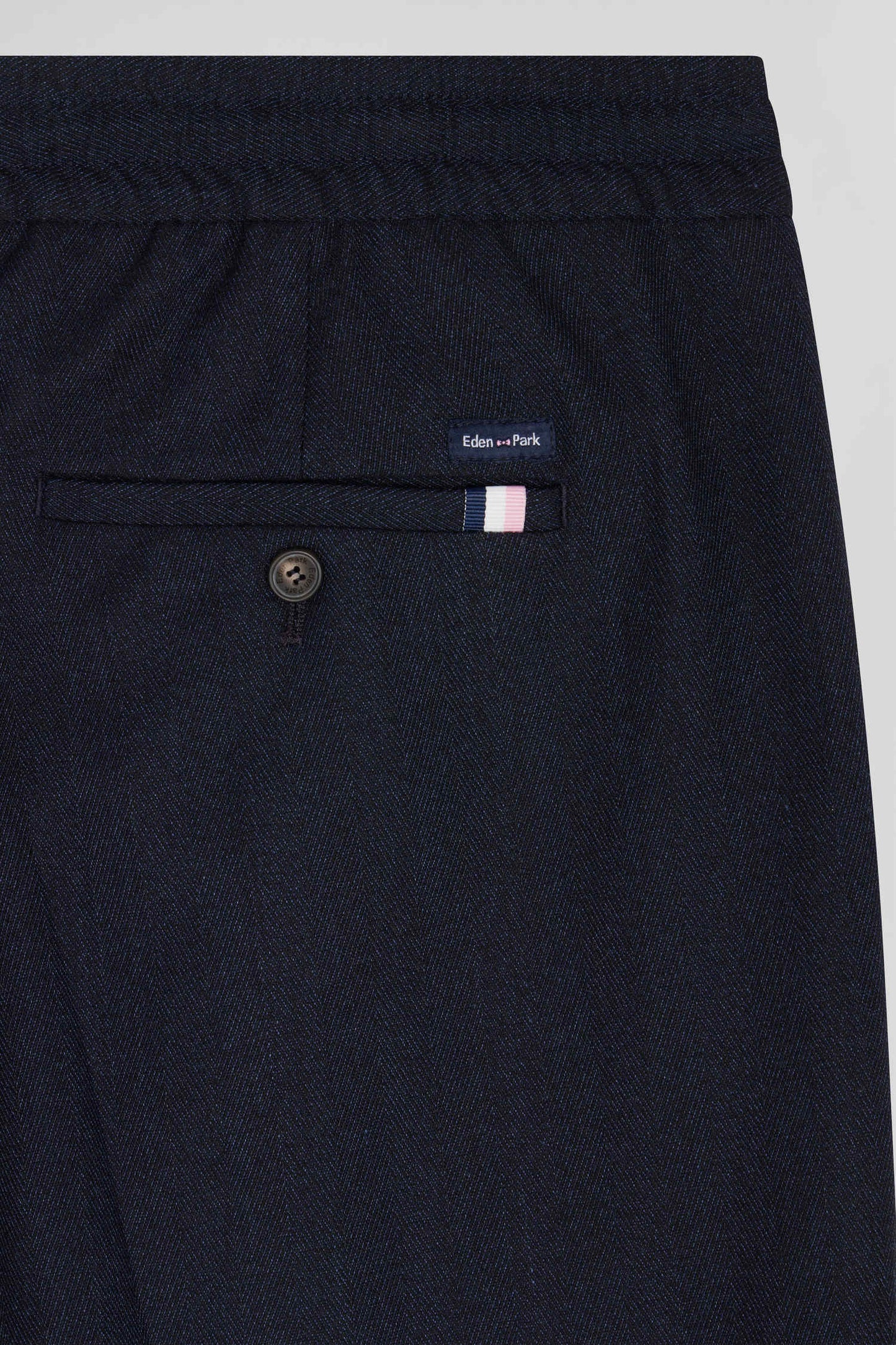 Pantalon bleu marine à taille élastiquée coupe Modern - Image 8