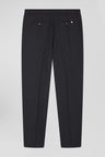 Modern anthracite grey elastic waist trousers