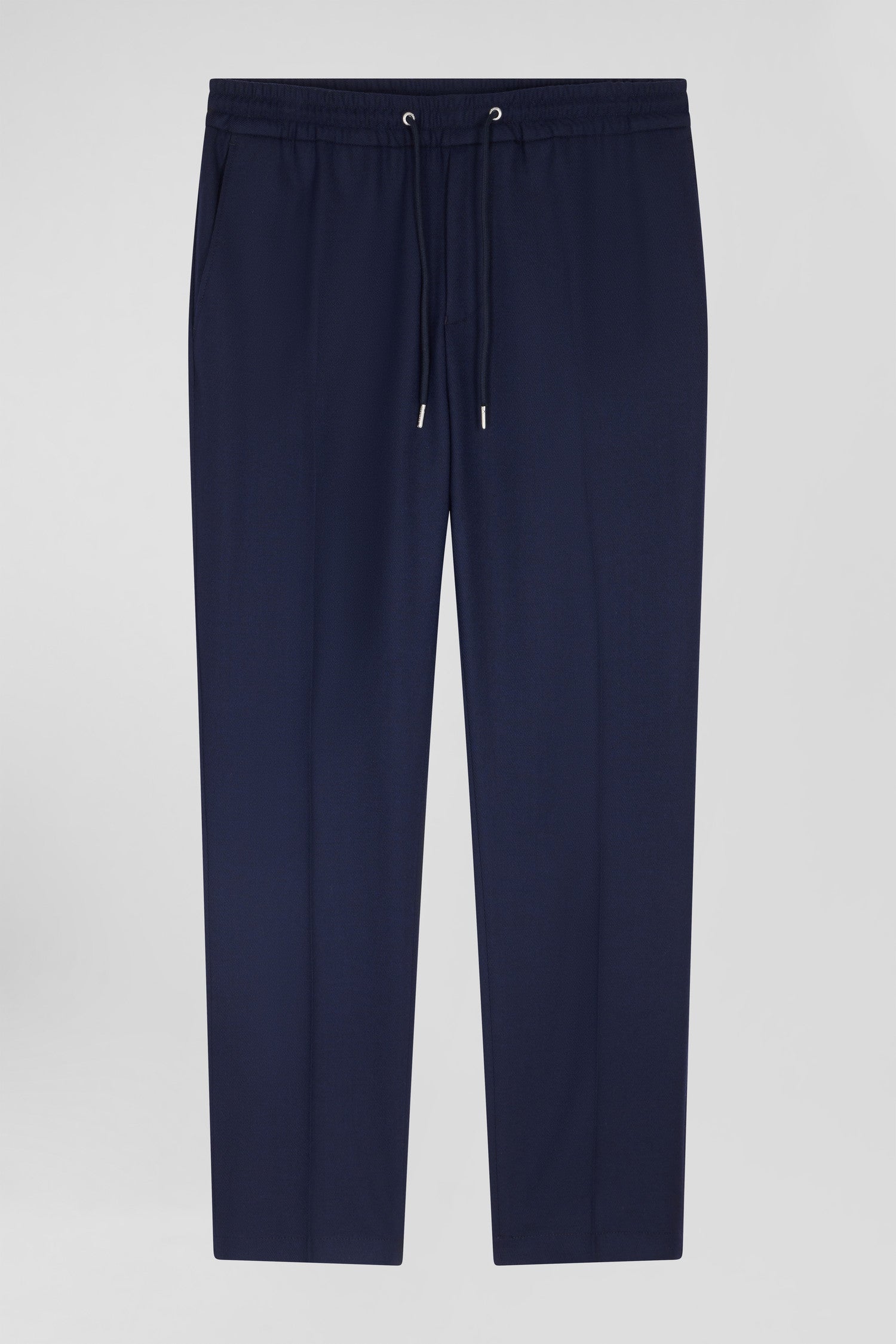 Pantalon bleu marine taille élastiquée coupe Modern