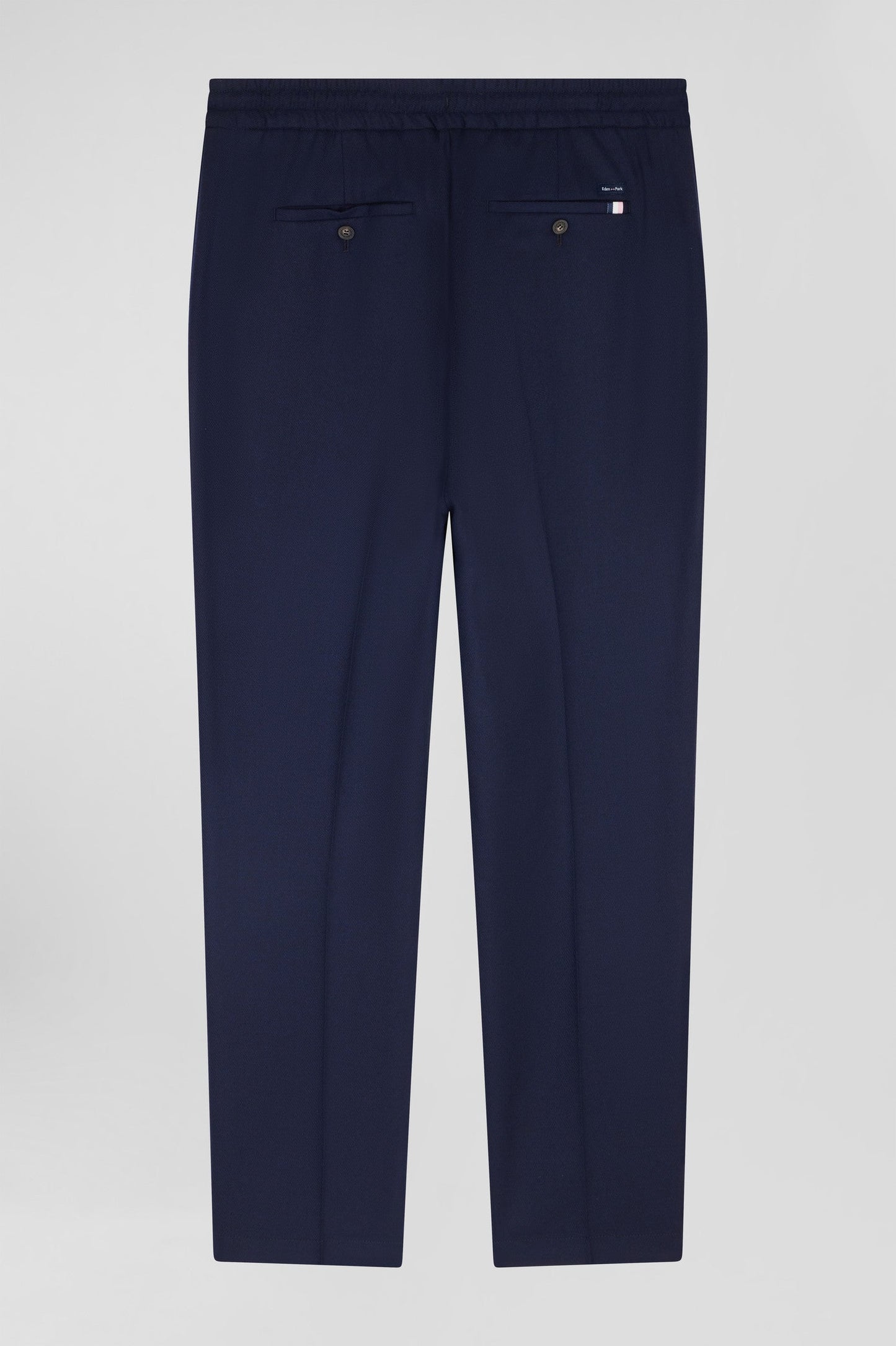 Pantalon bleu marine taille élastiquée coupe Modern - Image 4