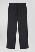 Relax anthracite grey checked trousers