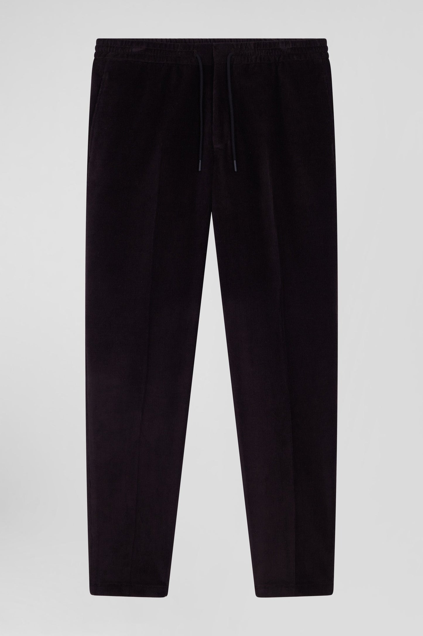 Pantalon en velours côtelé marron taille élastiquée coupe Modern - Image 2