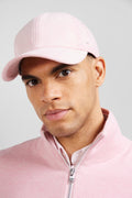 Casquette en coton stretch rose