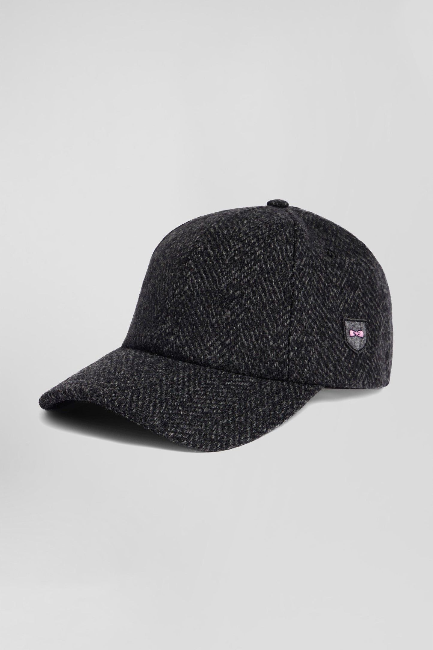 Casquette en laine mélangée gris anthracite - Image 1