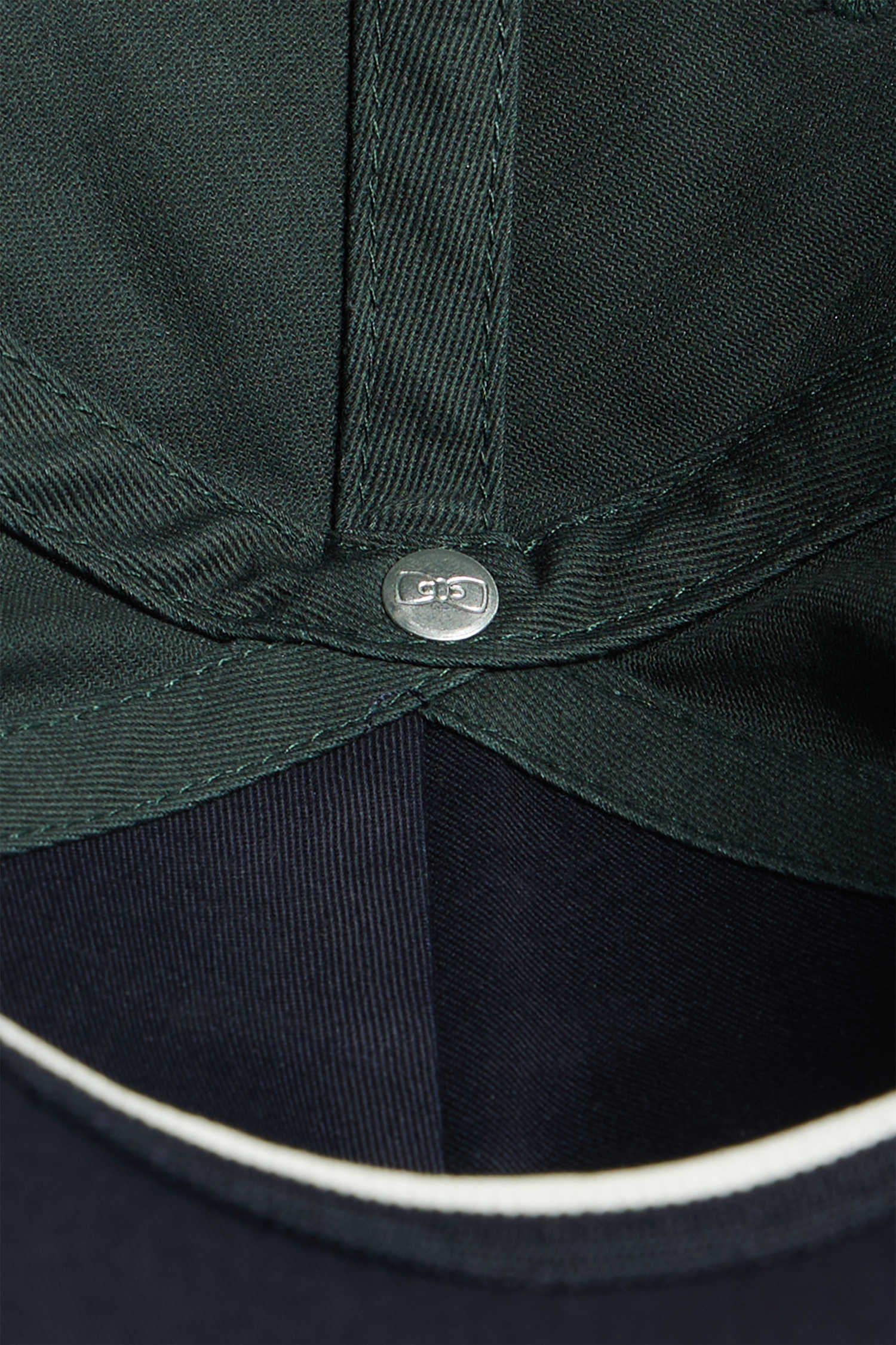 Casquette bicolore en coton vert