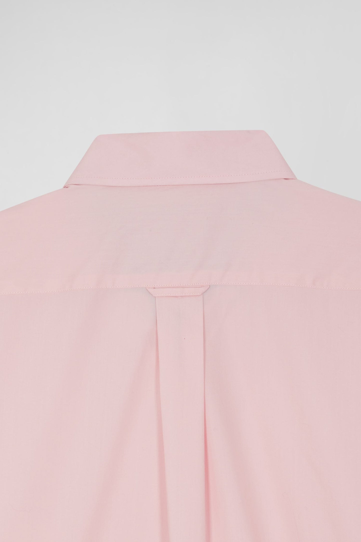 Chemise en popeline de coton rose col boutonné et coudières imprimées coupe Regular - Image 11