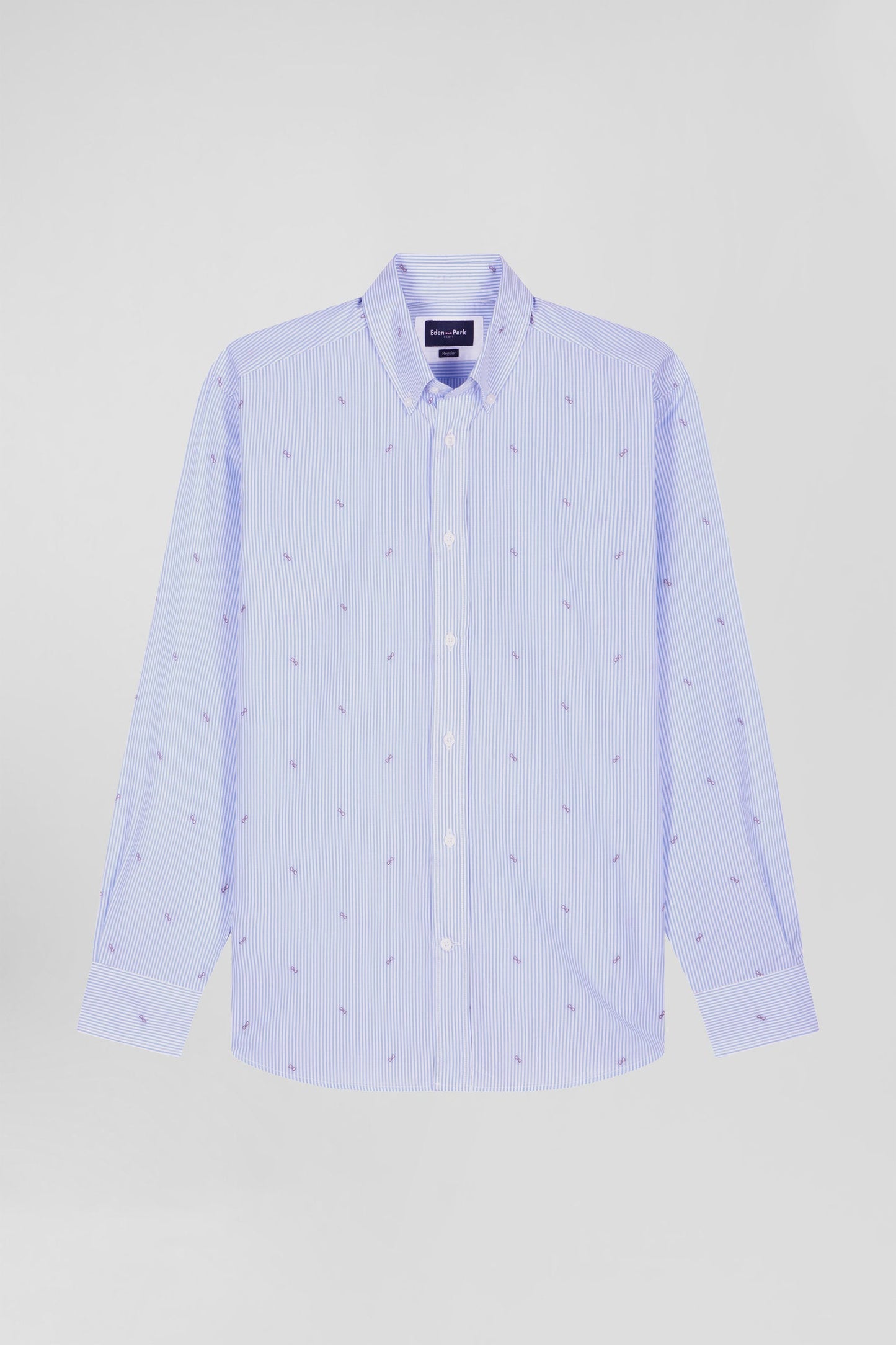 Chemise en coton ciel coupe Regular - Image 2