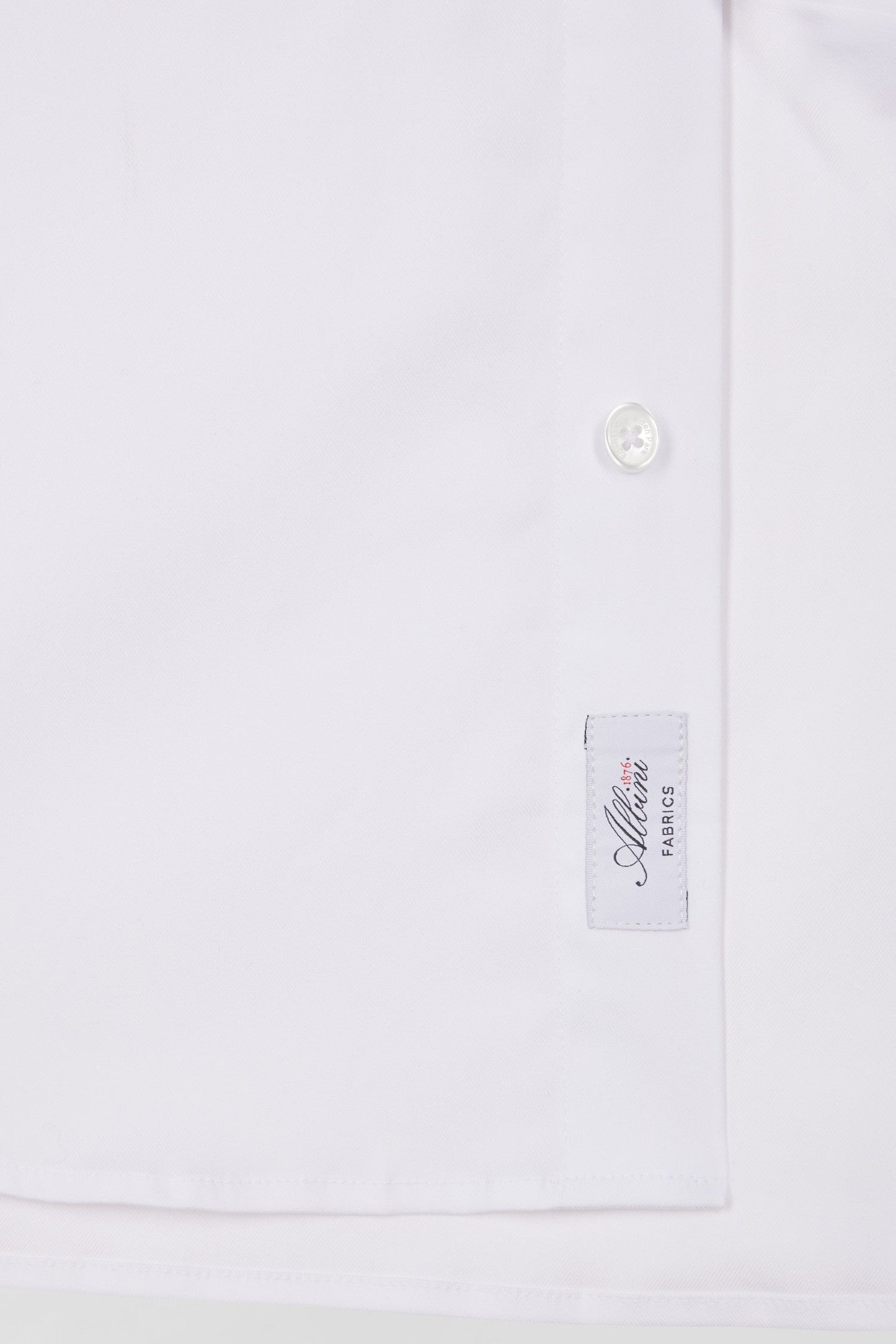 Chemise unie blanche en coton stretch mélangé coupe Regular - Image 11