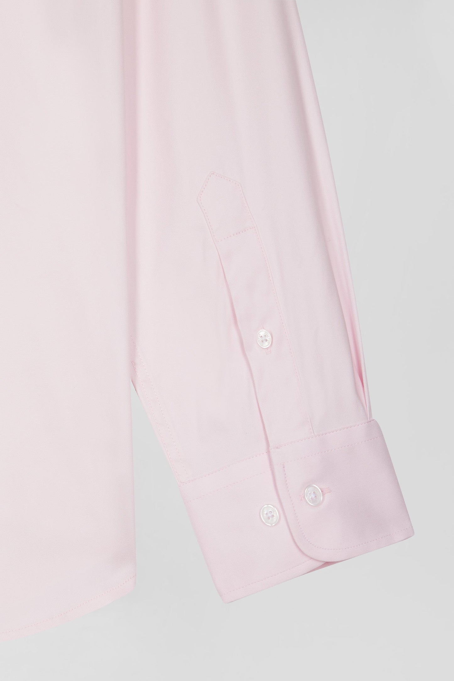 Chemise unie rose en coton stretch mélangé coupe Regular - Image 11