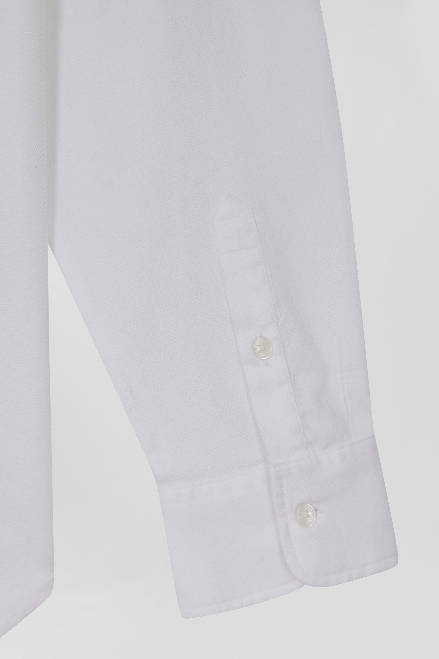 Relaxed white cotton poplin shirt