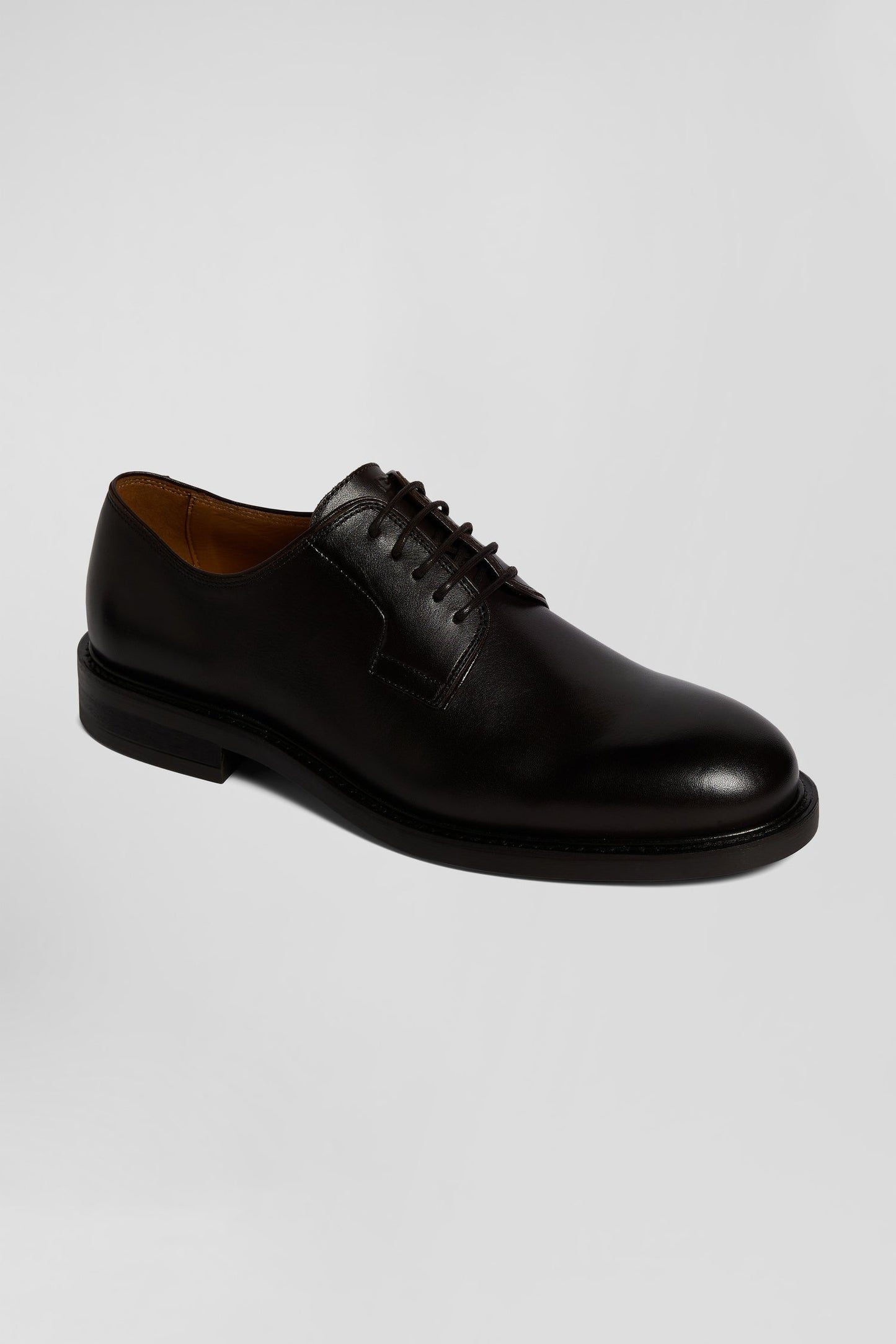 Derbies lacés en cuir marron - Image 3