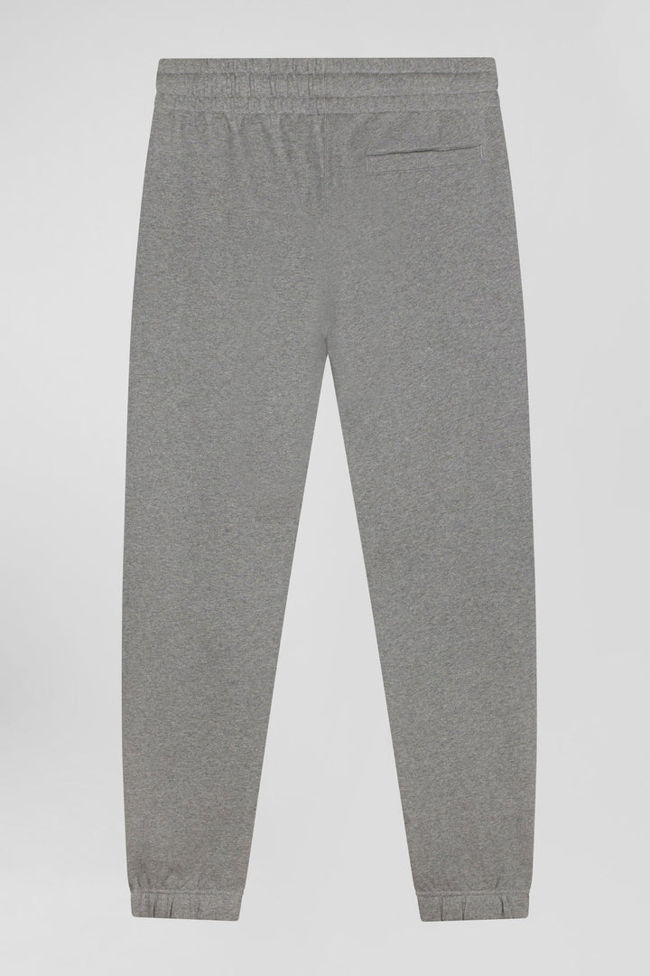 Pantalon jogging en molleton gratté gris coupe Regular alt view