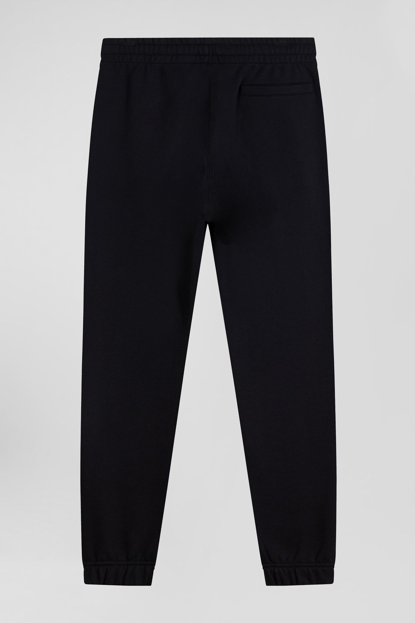 Pantalon jogging en molleton gratté noir coupe Regular - Image 4