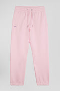 Regular pink brushed fleece jogging bottoms