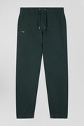 Regular green brushed fleece jogging bottoms