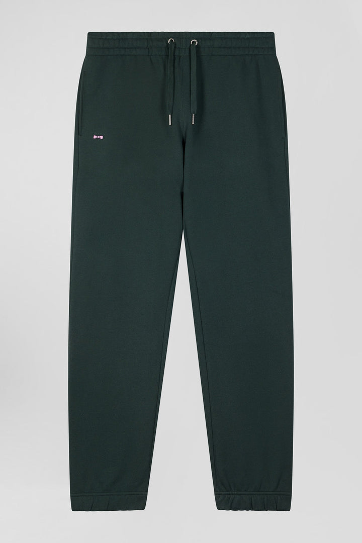 Pantalon jogging en molleton gratté vert coupe Regular alt view