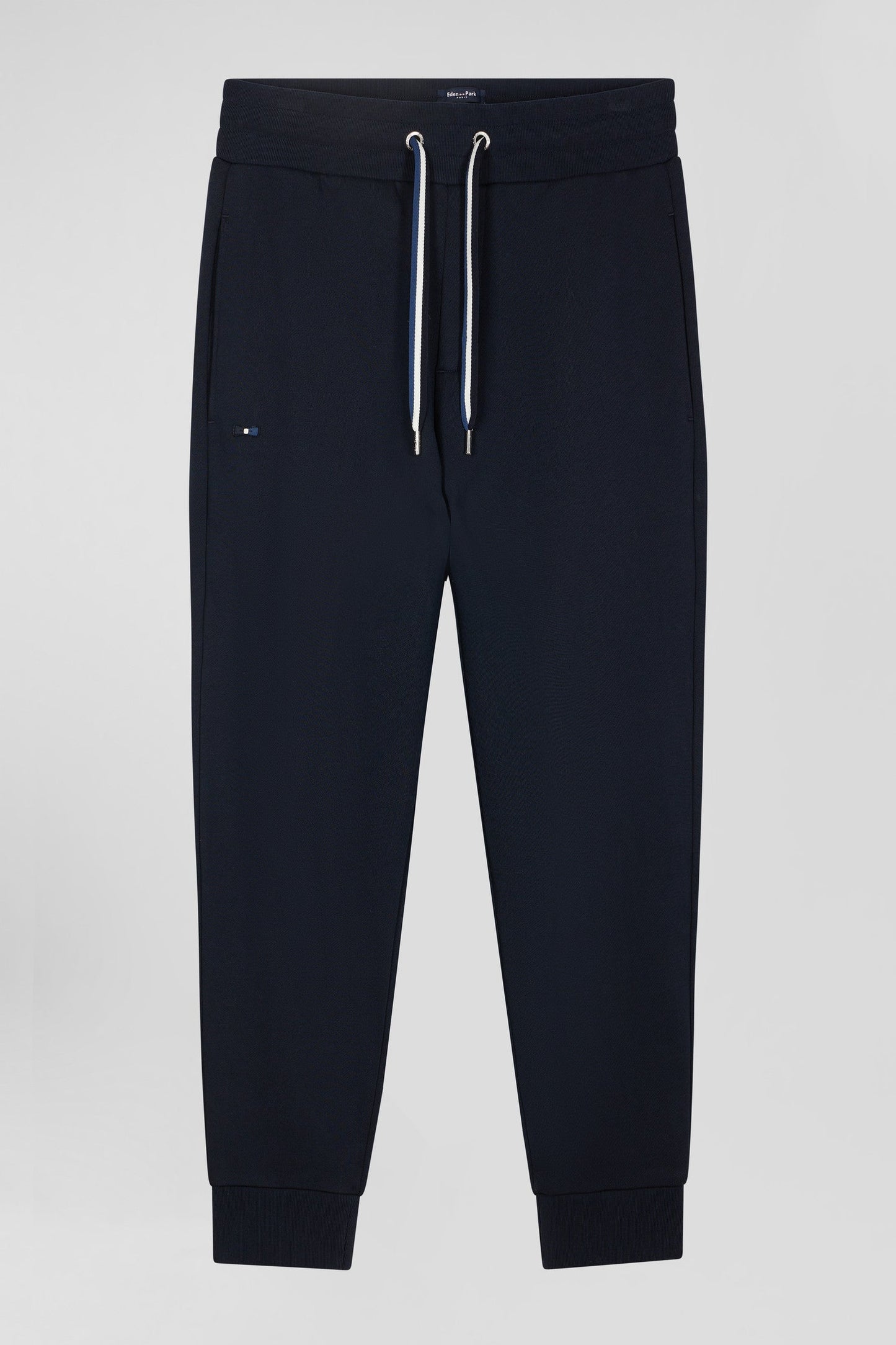 Pantalon jogging en molleton gratté bleu marine coupe Relaxed - Image 2