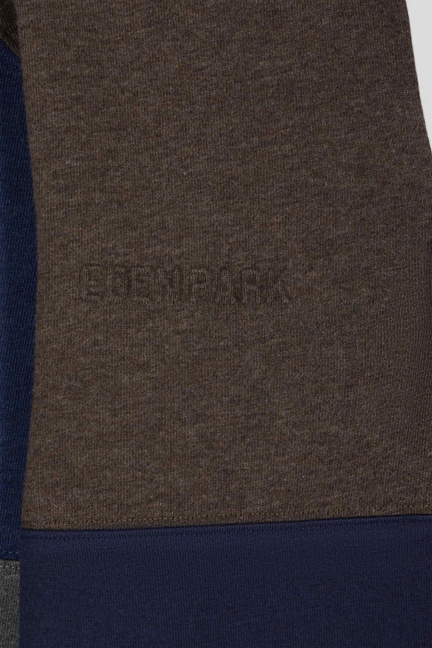 Navy blue cotton cut and sewn regular fit long-sleeved jersey