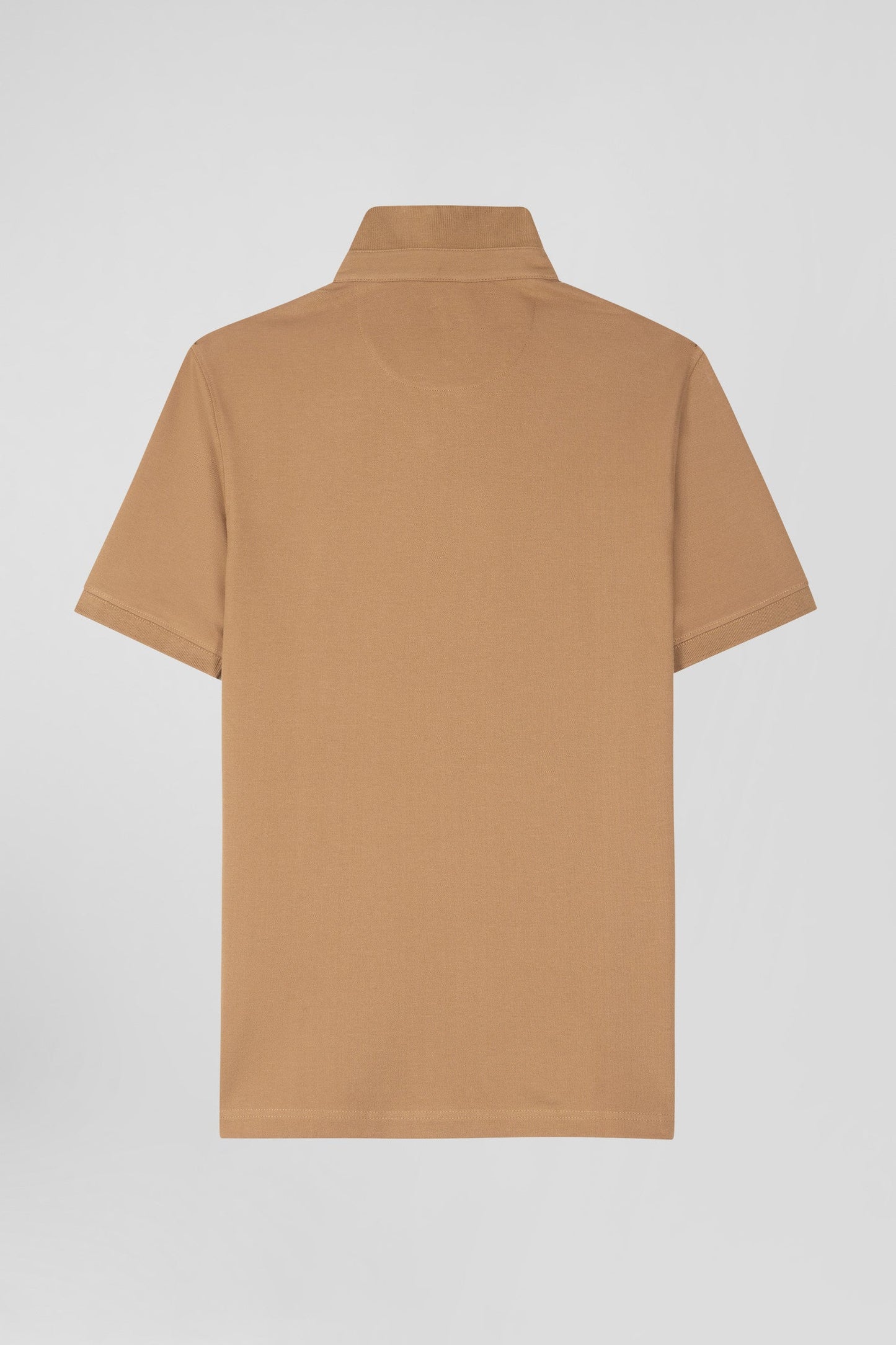 Polo manches courtes en coton stretch camel coupe Slim - Image 5