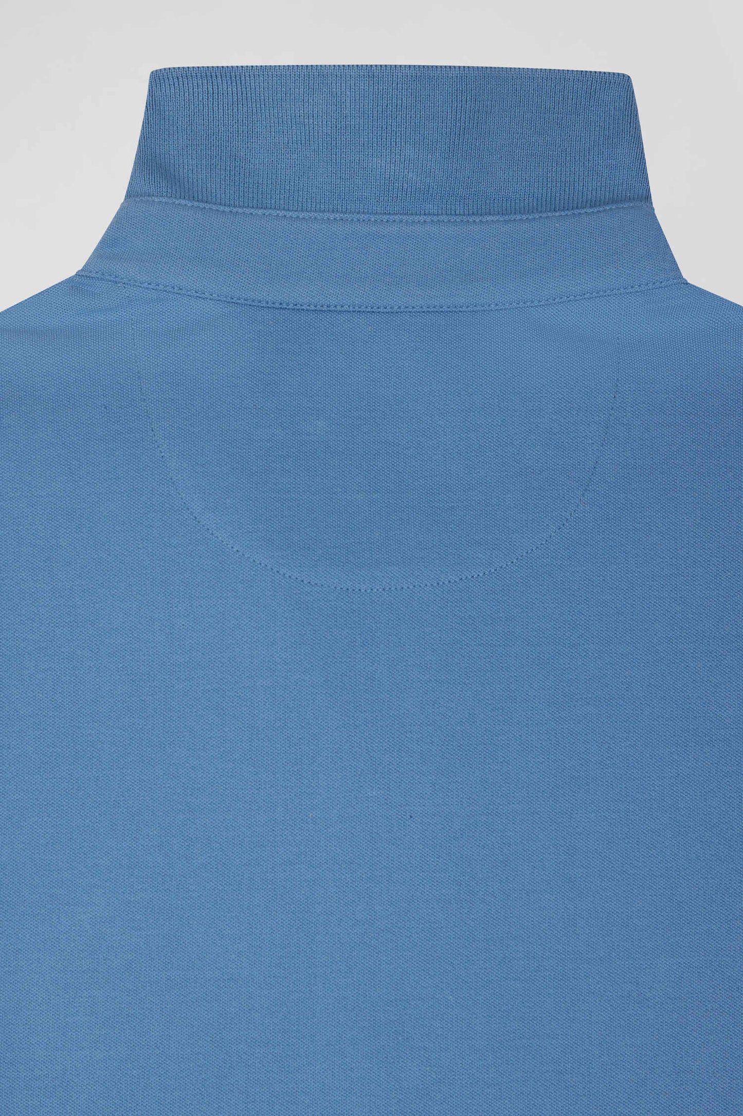 Polo manches courtes en coton stretch bleu coupe Slim - Image 10