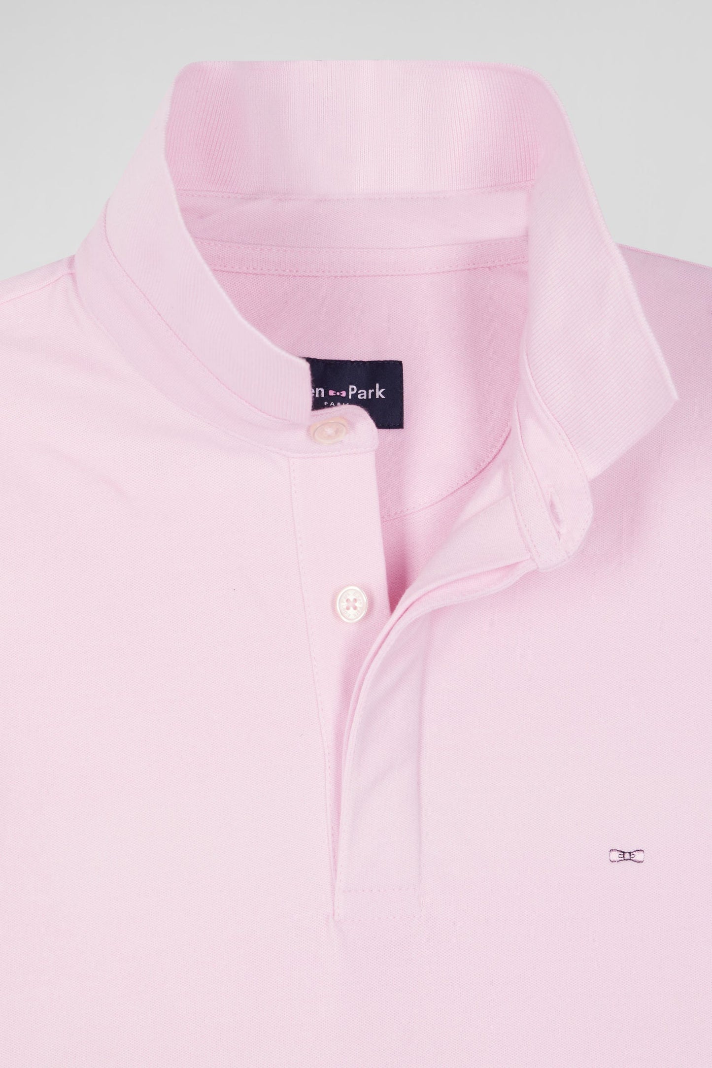 Polo manches courtes en coton stretch rose coupe Slim - Image 8