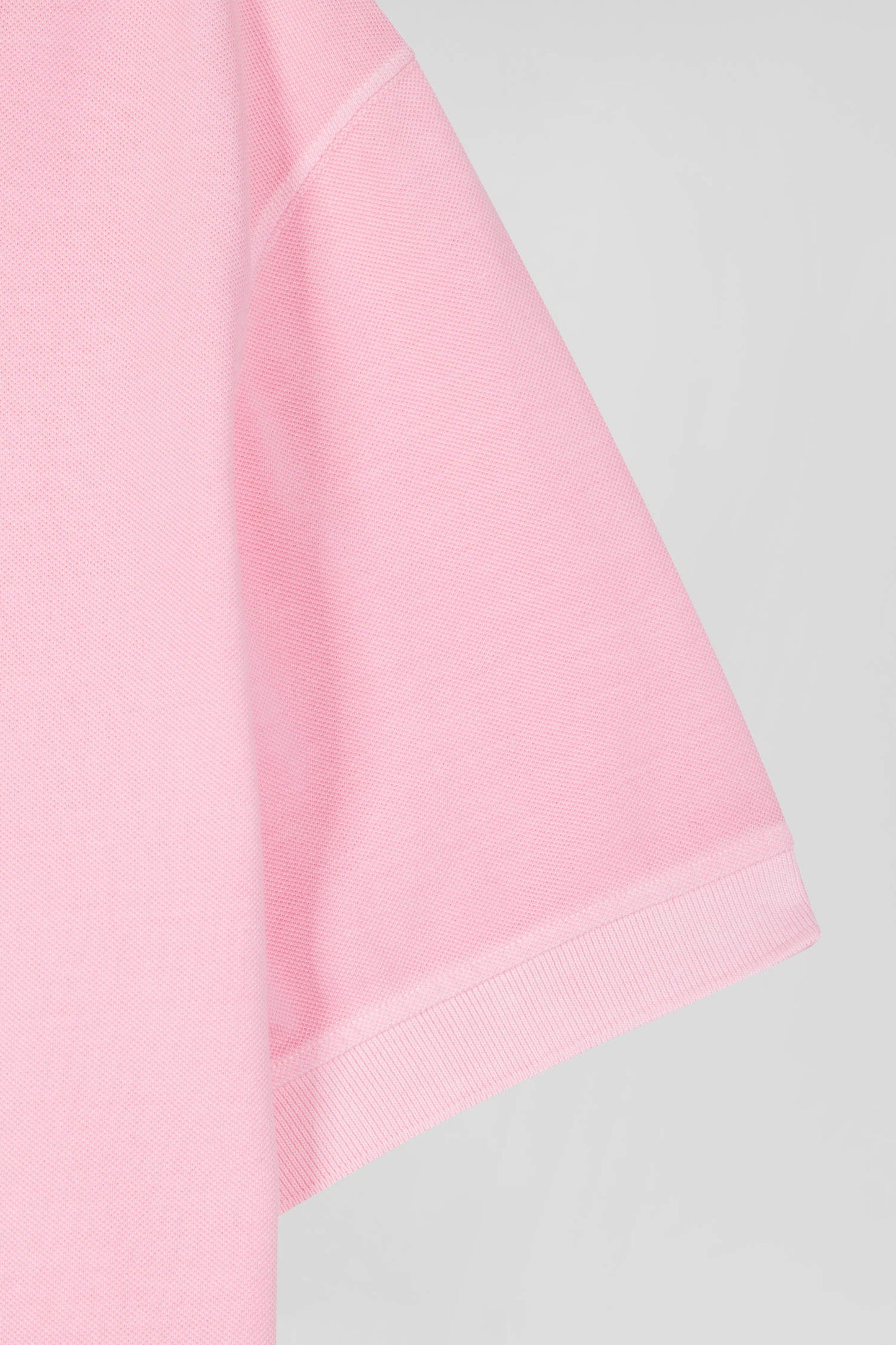 Polo manches courtes unisexe en piqué coton rose surteint coupe Oversized - Image 13