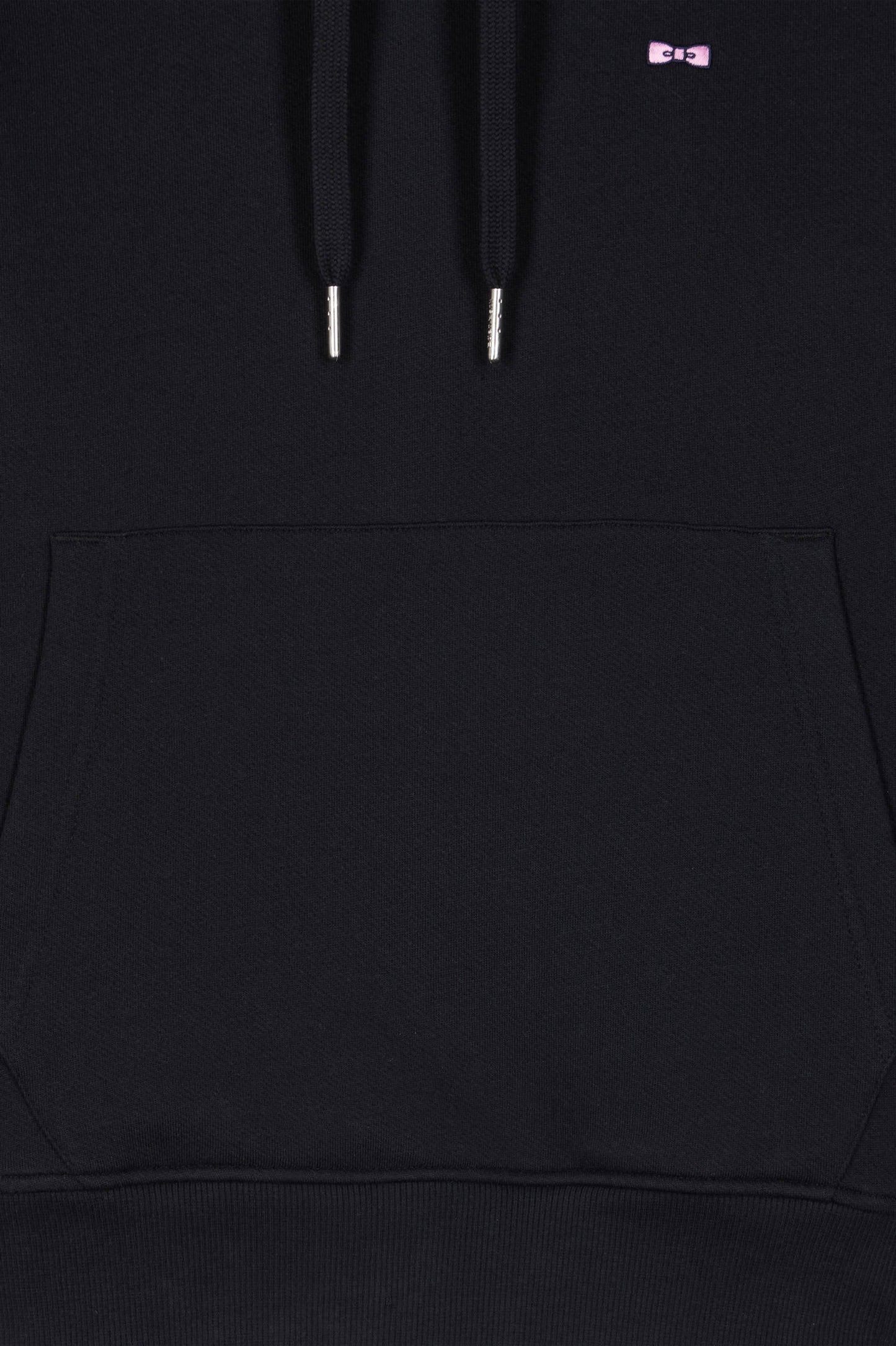 Sweatshirt à capuche en molleton coton noir coupe Regular - Image 10