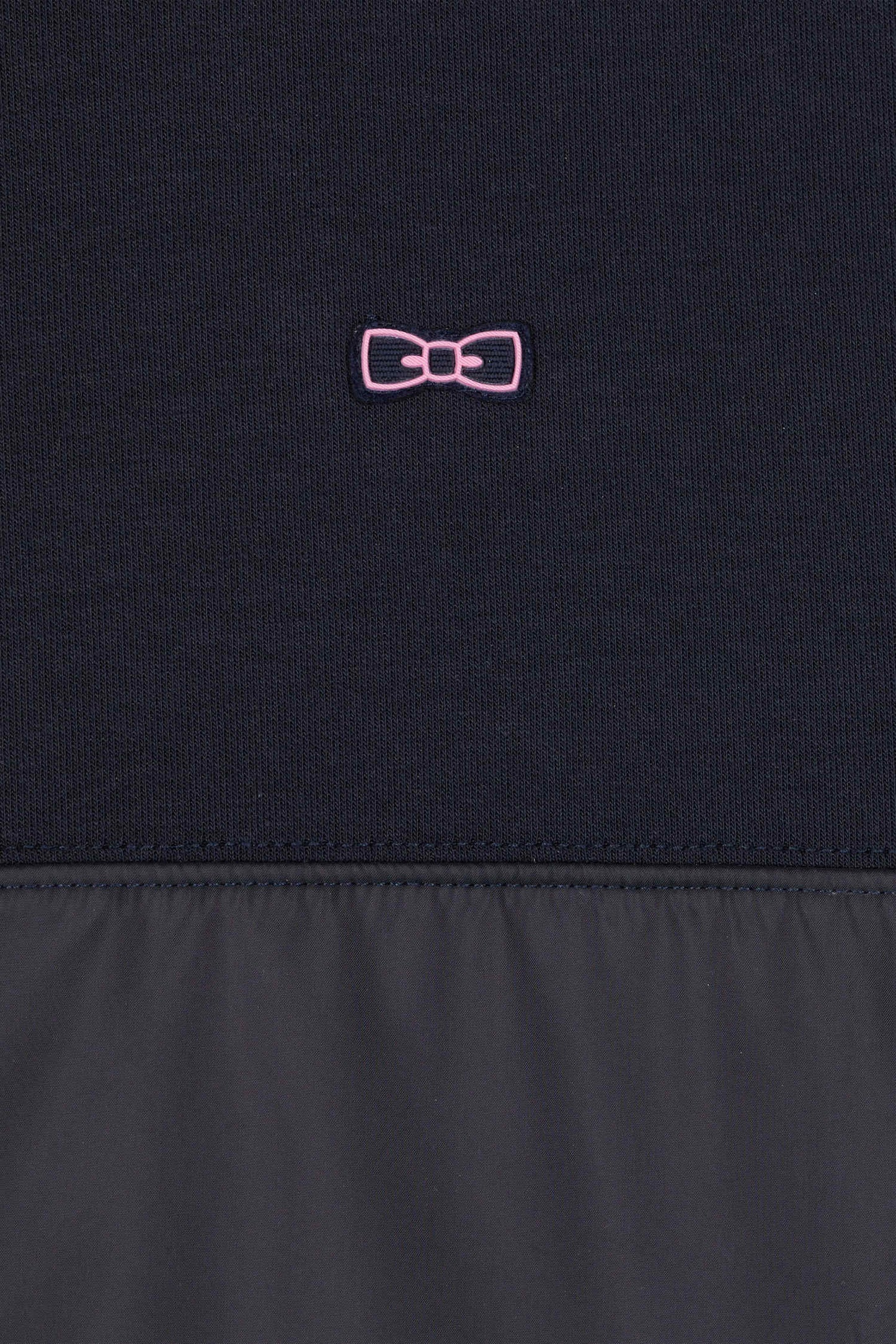 Sweatshirt zippé en coton mélangé bleu marine coupe Regular - Image 10