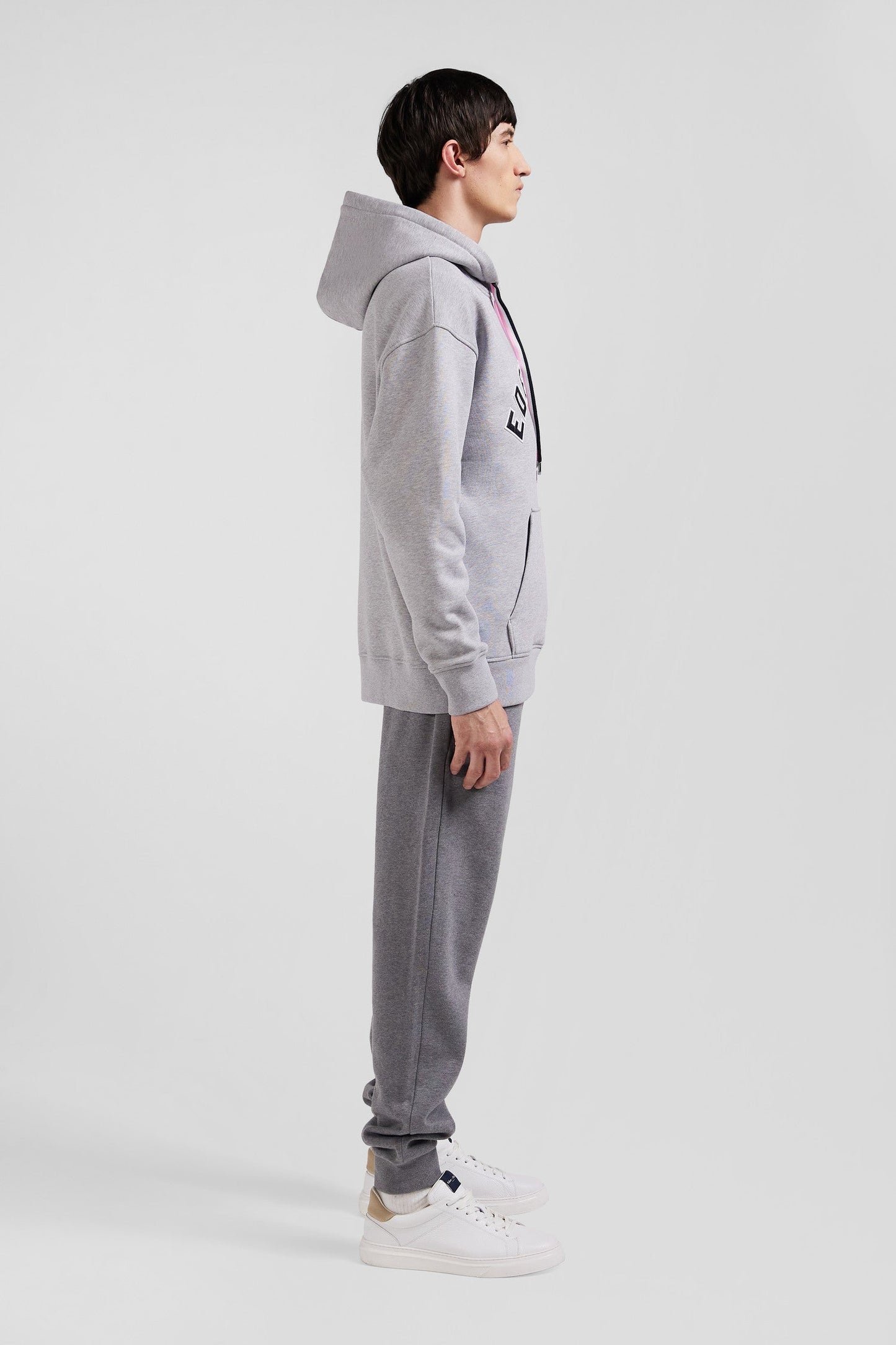 Sweatshirt en coton gris coupe Oversize - Image 6