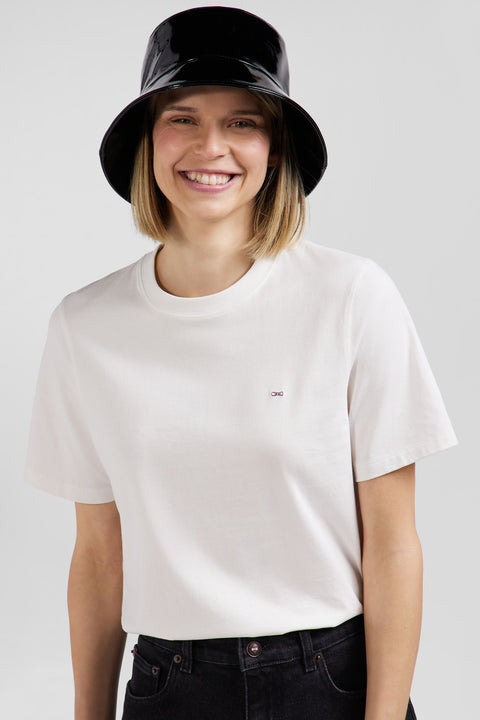 T-shirt manches courtes en coton écru coupe Modern - Image 3