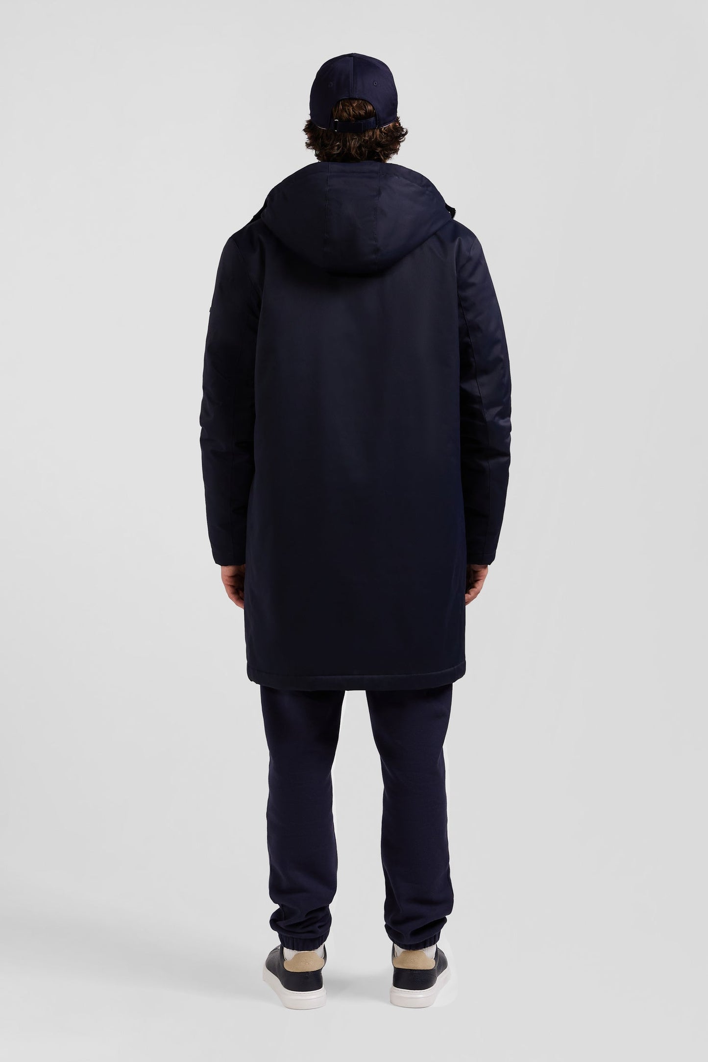 Parka et doudoune 2-en-1 en nylon bleu marine - Image 7