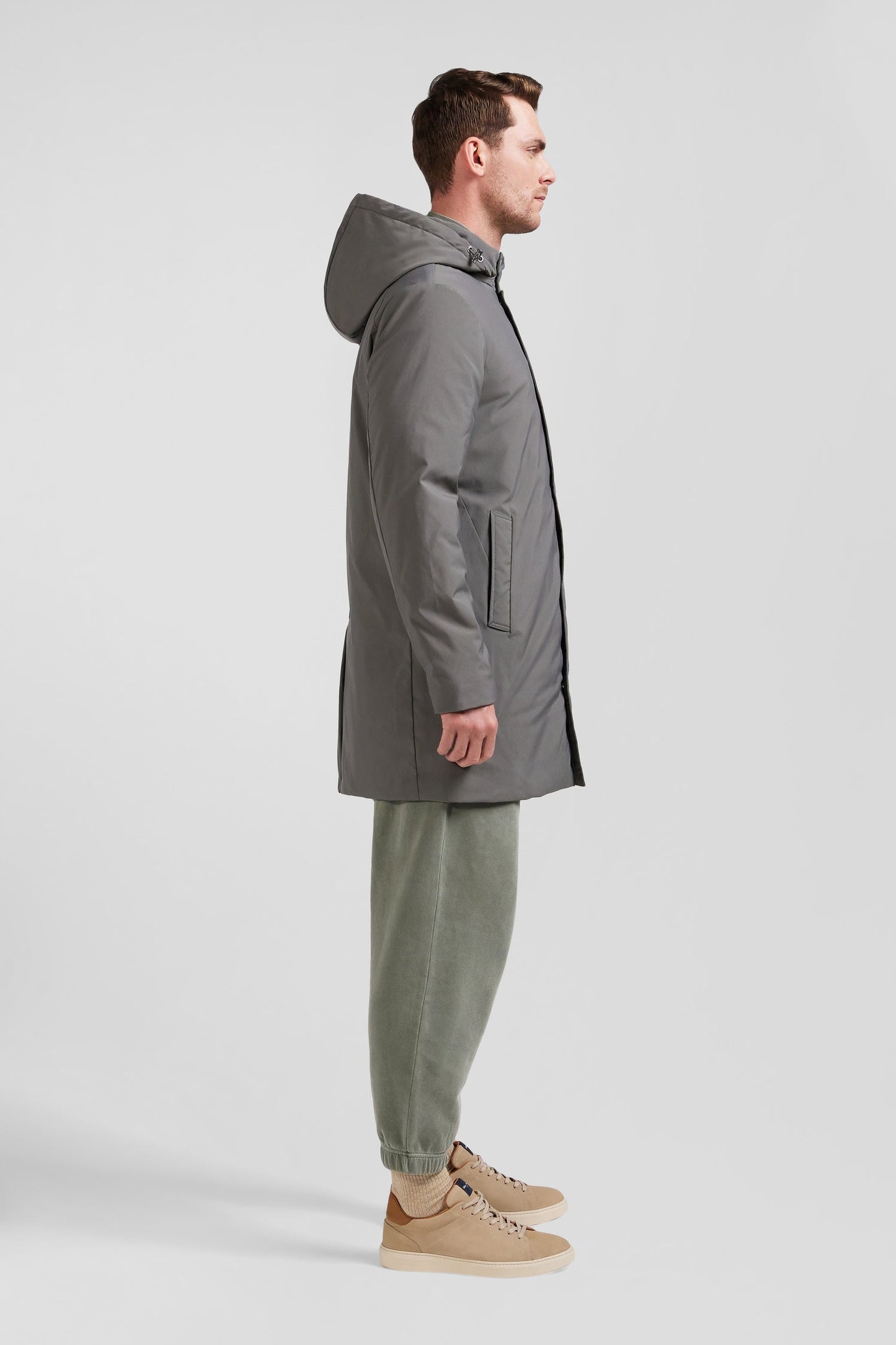 Parka à capuche grise - Image 6