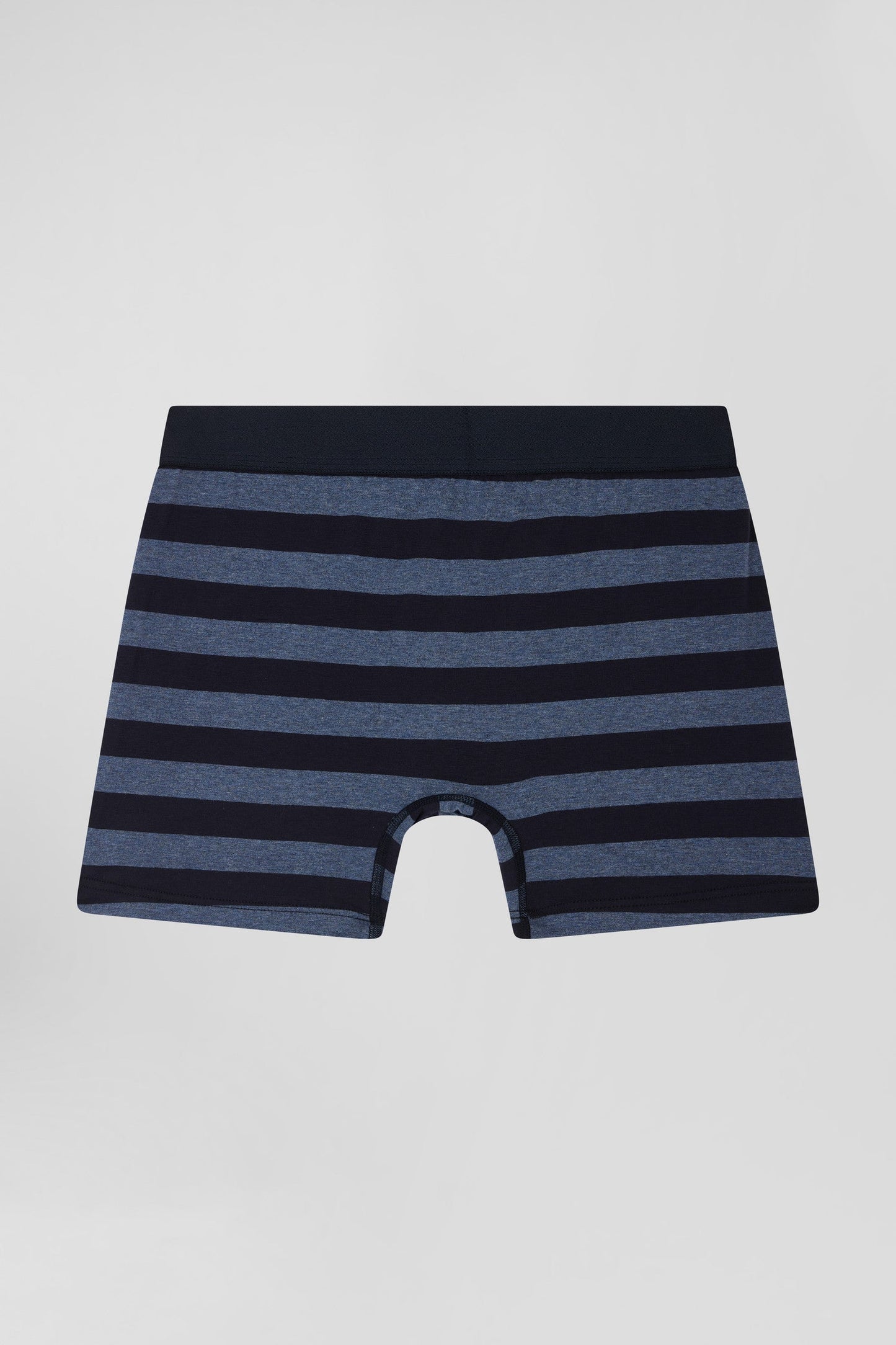 Boxer cerclé en coton stretch bleu foncé - Image 2