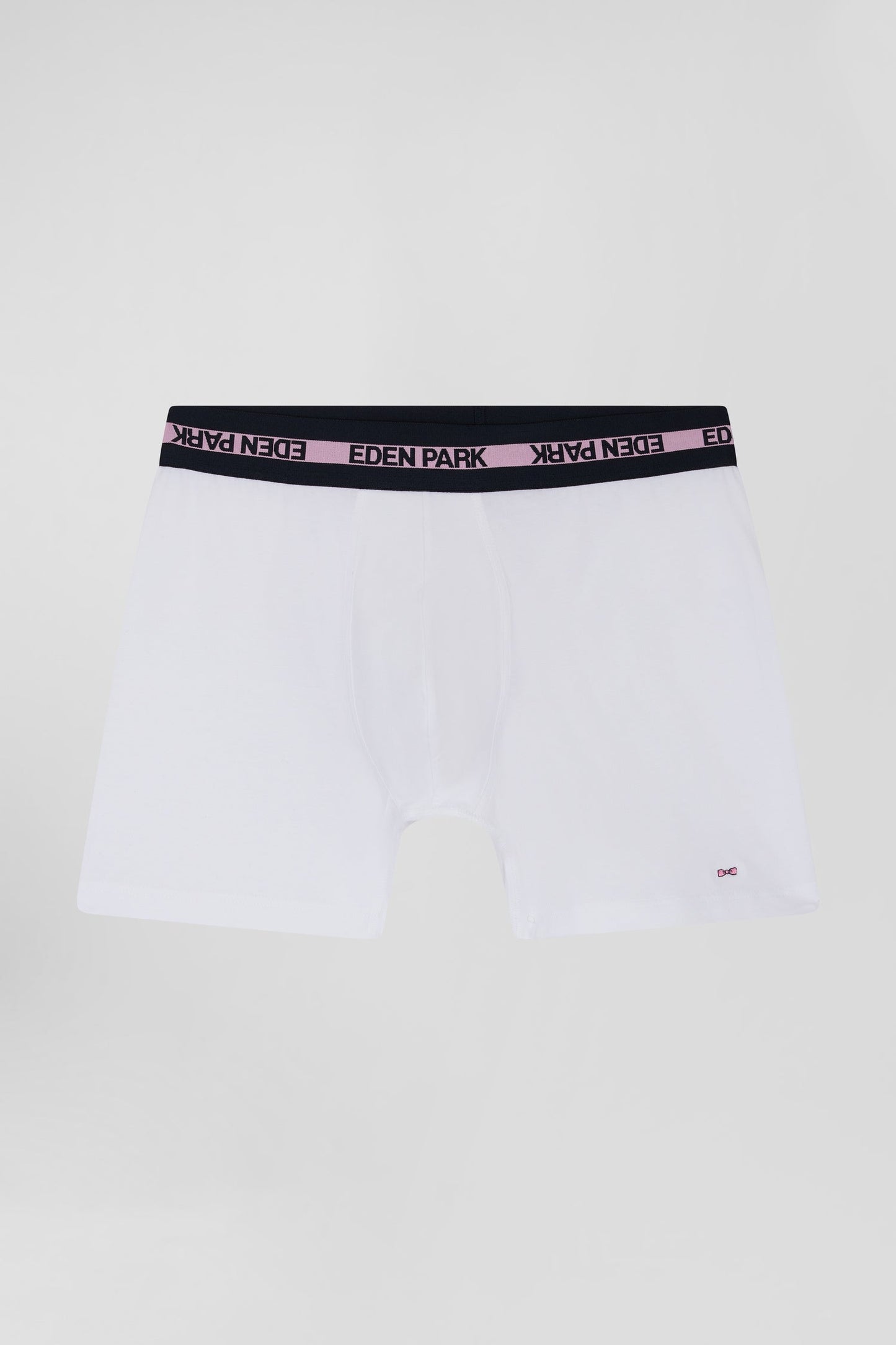 Boxer en coton stretch blanc - Image 1