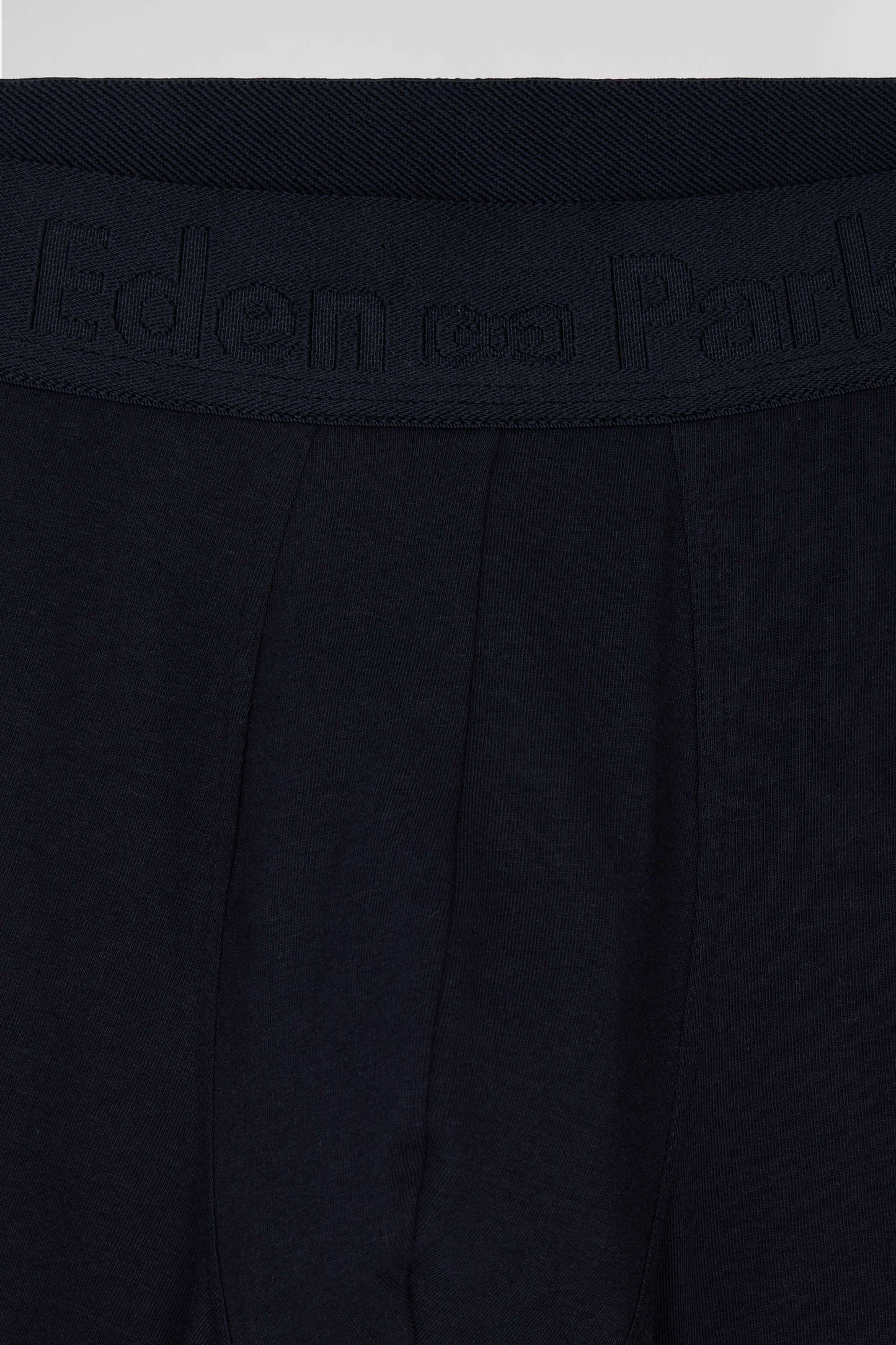 Lot de 2 boxers en coton stretch uni et cerclé gris anthracite