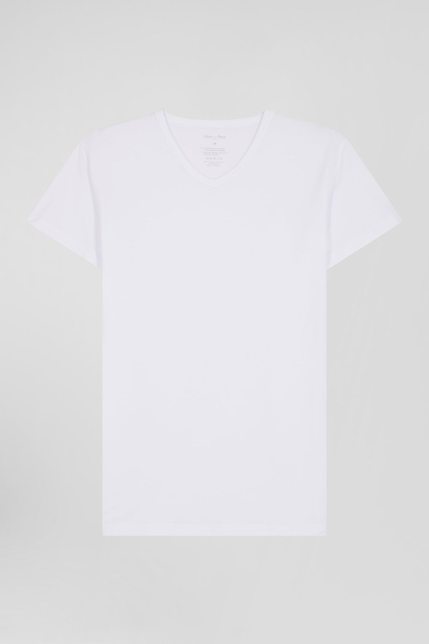 T-shirt en coton stretch blanc - Image 1