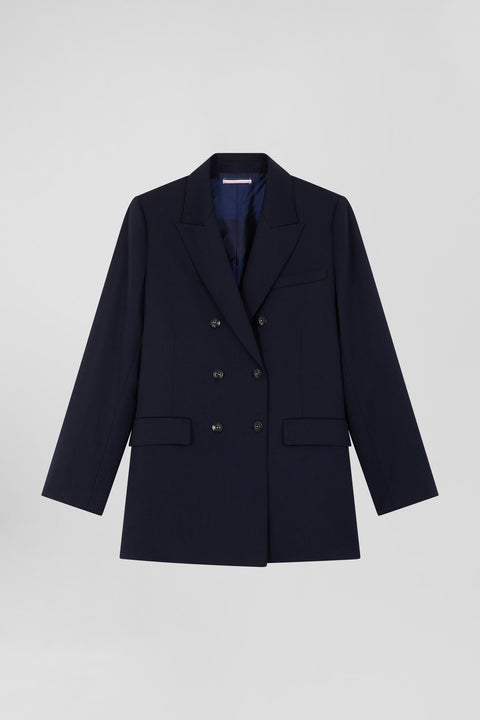 Navy blue double-breasted blazer Modern fit - Image 2