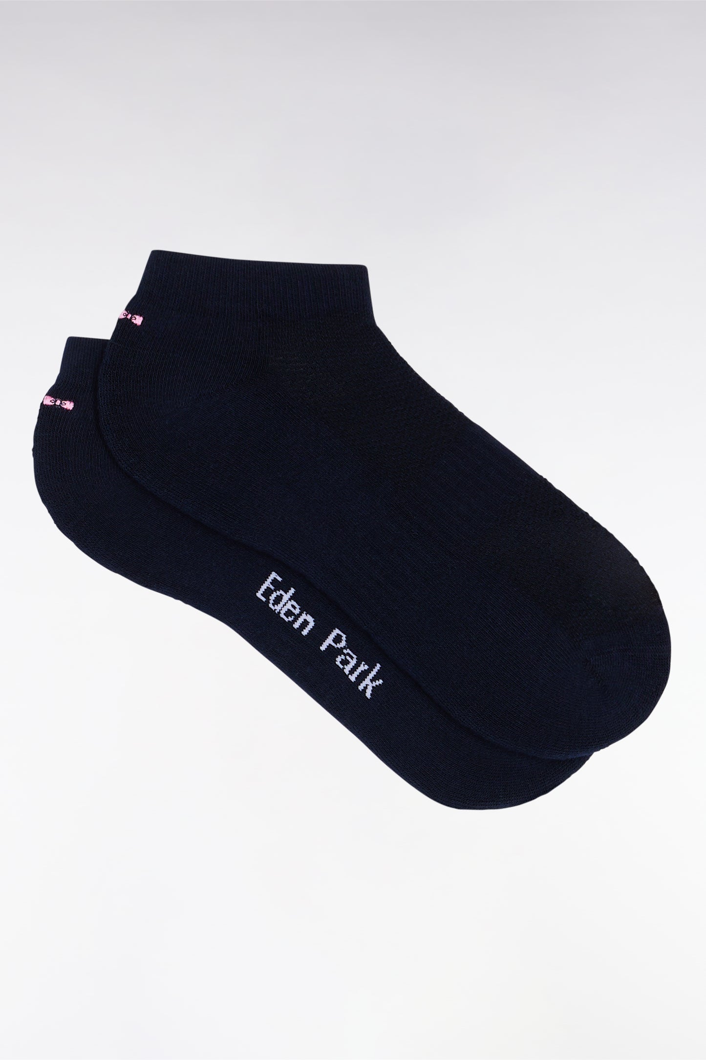 Navy stretch cotton blend low socks