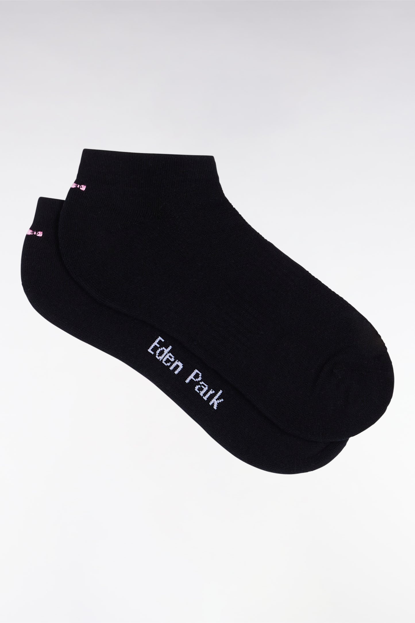 Black stretch cotton blend socks