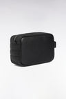 Black grained leather toiletry bag
