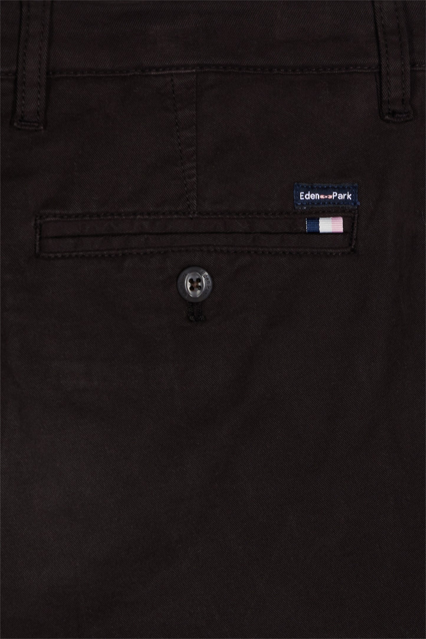 Pantalon chino sans plis en coton stretch marron