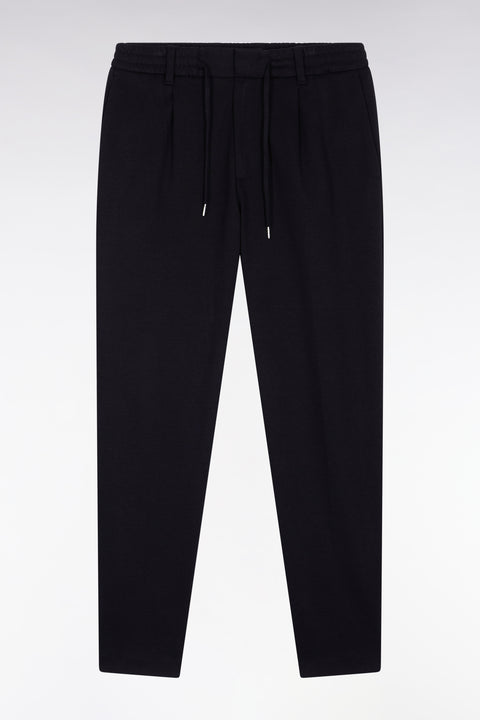 Pantalon en jersey double face à taille élastique noir coupe Modern - Image 2
