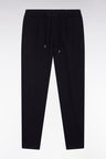Pantalon en jersey double face à taille élastique noir coupe Modern