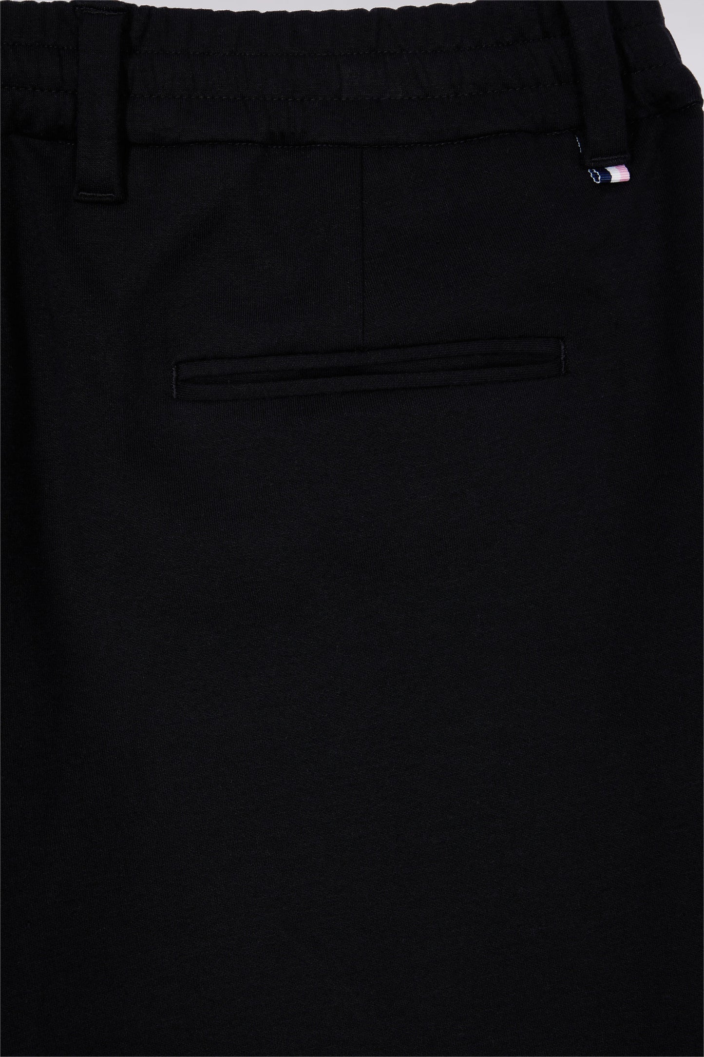 Pantalon en jersey double face à taille élastique noir coupe Modern